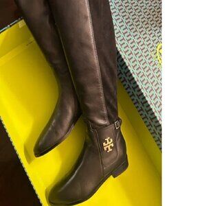 Share Tory Burch Women's Sz 8 Wyatt Leather Knee High Riding Boots Burn NWT